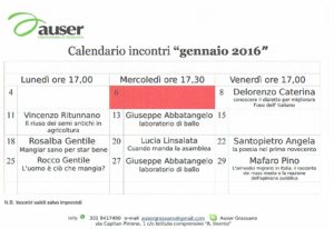 Incontri gennaio 2016
