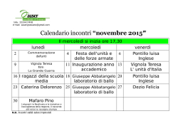 calendario novembre 2015