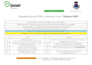 Il calendario di Febbraio 2020