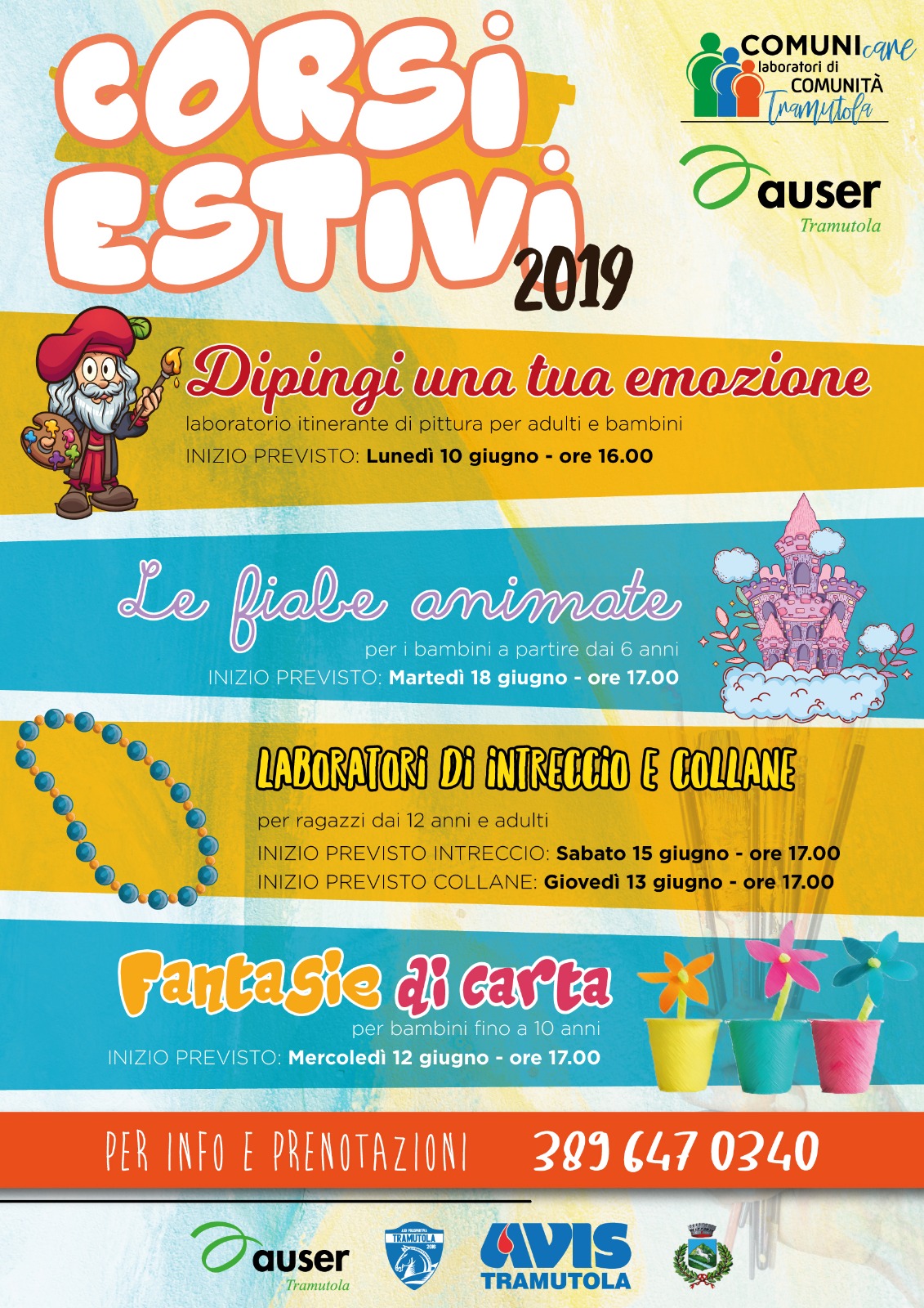 Tramutola. Corsi estivi 2019